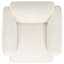 Chaise d'appoint sculpturale avec rembourrage généreux