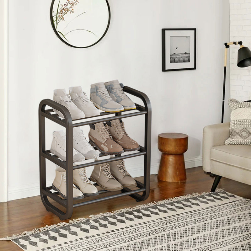 Shoe Rack Dormitory Home Doorway Storage Artifact Multi Layer Fast Assembly Easy Shoe Rack, Black