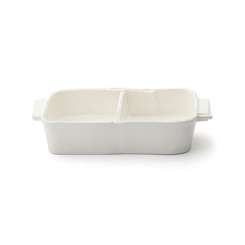 Lastra Stoneware Divided Serving Dish