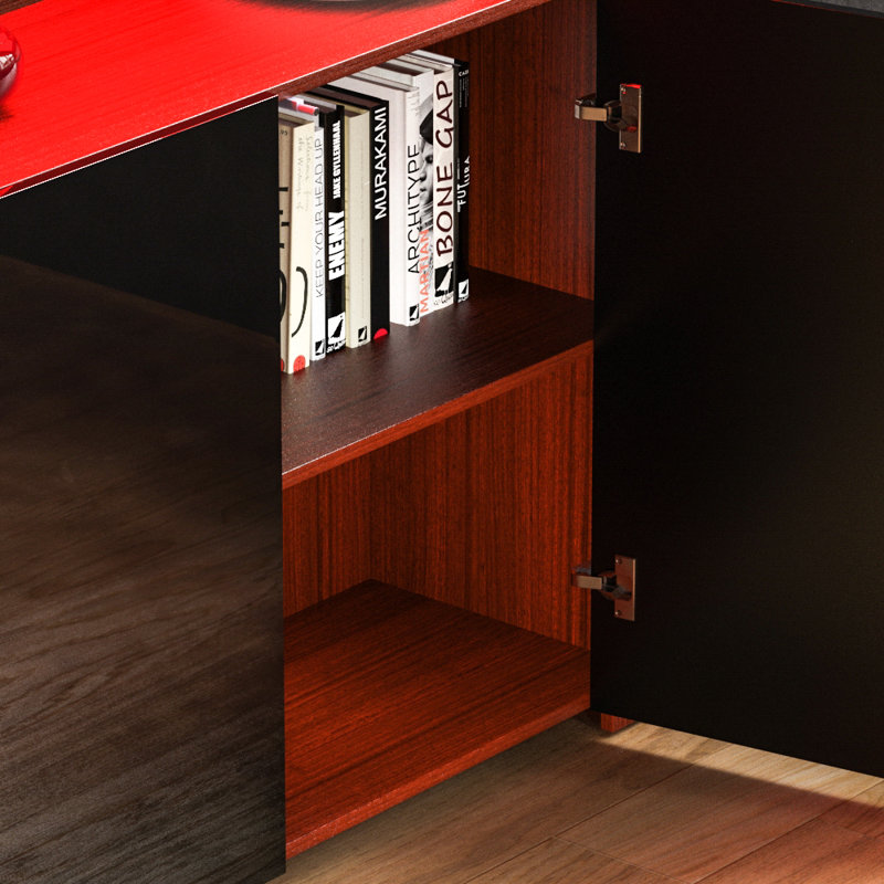 Muskoka 107.01cm Sideboard, Walnut/Black