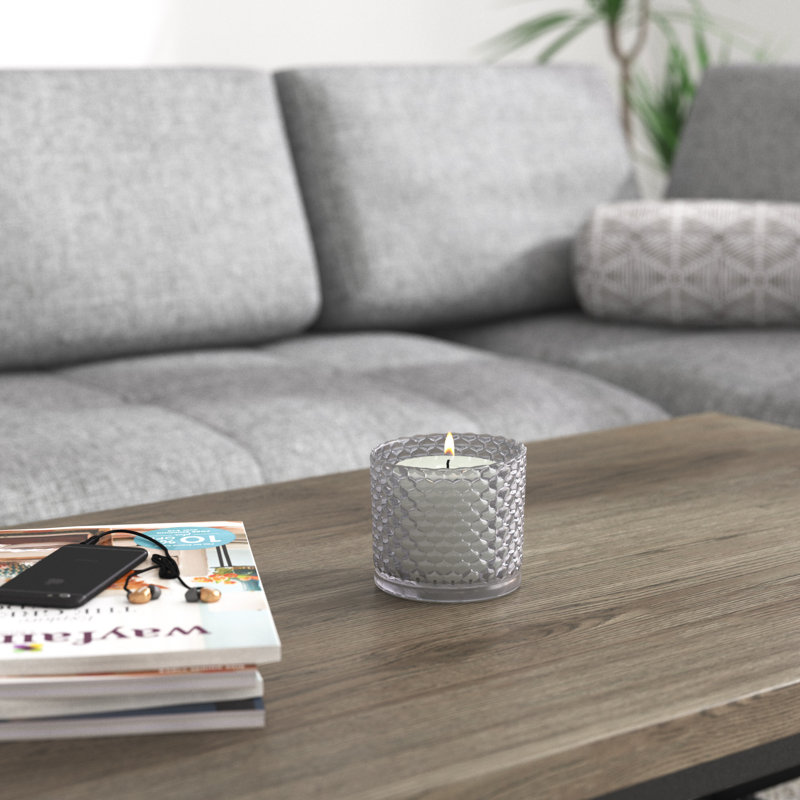 Porte-votive de table en verre Avondre, H 3,15 po x l 4,75 po x P 4,75 po