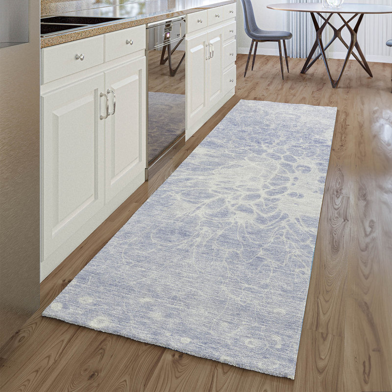 Premium Machine Washable Arnette Lavender Rug, Runner 2'3" x 7'6"