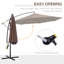 Harveyville 295cm Cantilever Parasol-882102607