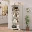Grand garde-manger avec tablettes réglables, armoire de rangement pour garde-manger autoportante de 60 po avec dispositif anti-basculement, armoire en panneau de fibres à densité moyenne pour la cuisine, la salle de bain et le salon