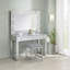 Tabouret de coiffeuse carré rembourré-307231616