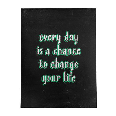 Quotes Chenille Indoor Rug