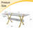 Tempered Glass Dining Table(Only Table)