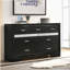 Commode 9 tiroirs noire-1921339072