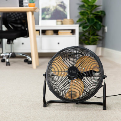 Russell Hobbs Rhgf1221wdb 12” Floor Fan In Black Scandi