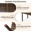 Evins Solid Wood Four Leg Coffee Table