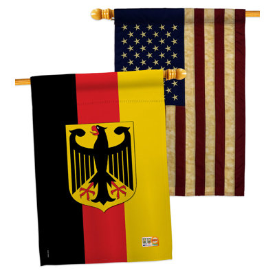 Double Sided 40 in. H x 28 in. W Polyester House Flag
