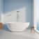 59'' x 30'' Freestanding Soaking Solid Surface Bathtub