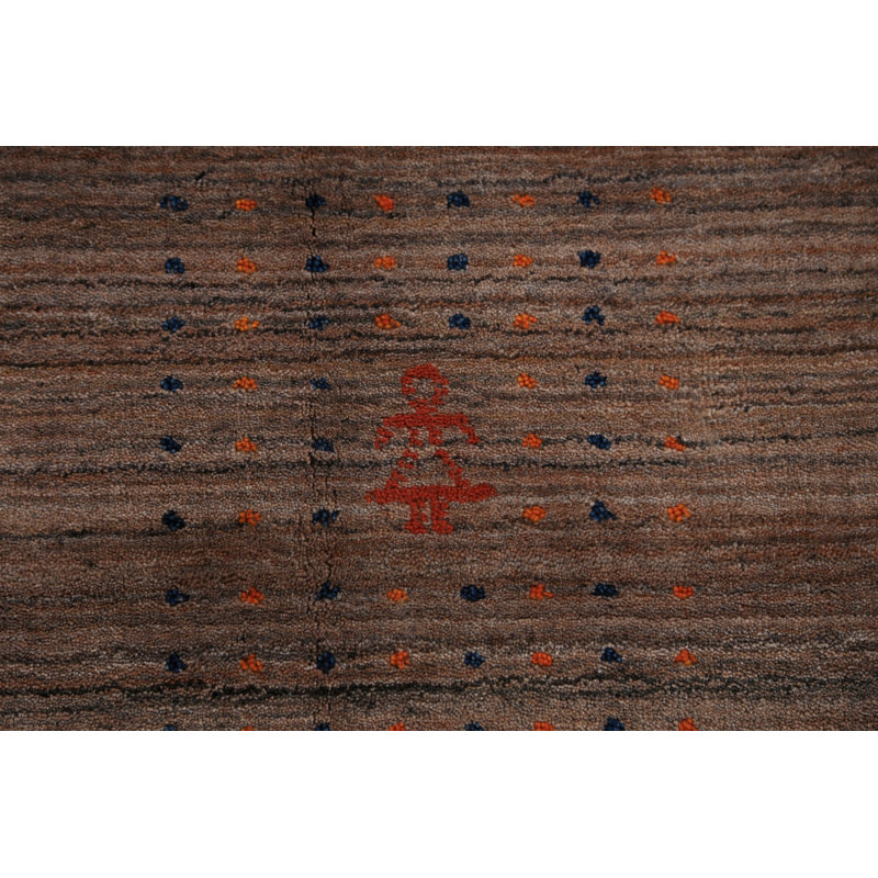 Tapis brun Gabbeh