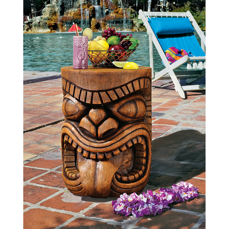 Siebert Round Outdoor Side Table , 17'' in. W 15'' in. D