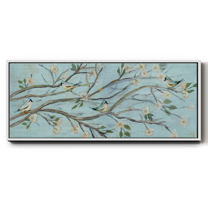 «Blue Sky and Blossoms», toile encadrée