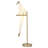 Eclectic 1-Light Gold LED Bird Table Lamp