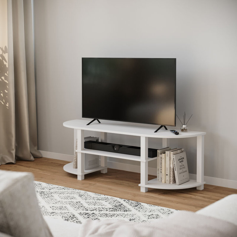 Sireli Unfinished TV Stand for TVs up to 55", White