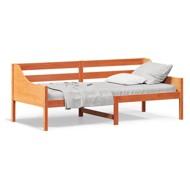 Aribelle Solid Wood Daybed, 80 x 200cm, Wax Brown