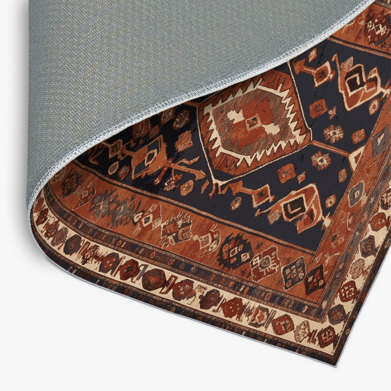 Tapis turc intérieur et extérieur brun, Rectangulaire 2 pi x 3 pi