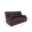 2-Piece Modern Fancy Faux Leather Power Reclining Loveseat With Wide Back