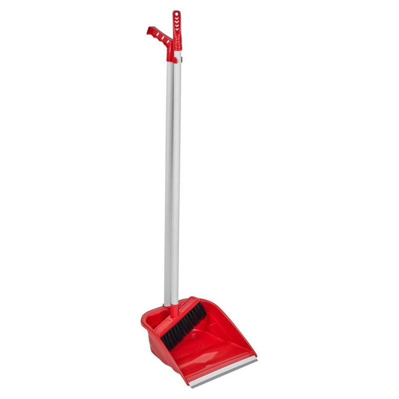 Broom And Dustpan Set, Red