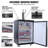 VEVOR 5.7 Cubic Feet Silver Dual Tap Freestanding Kegerator with Adjustable Temperature