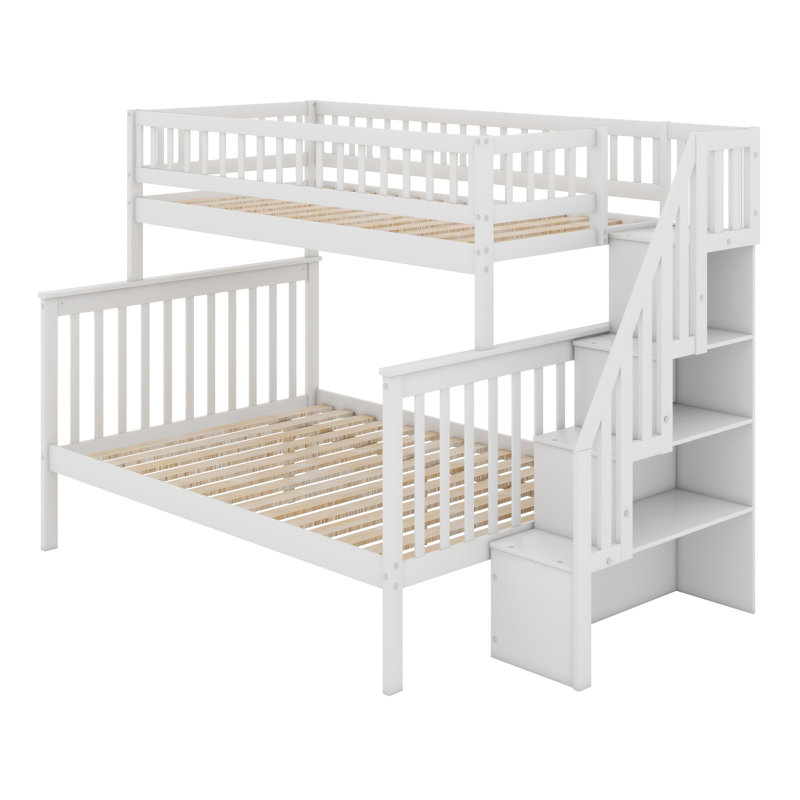 Crowden Kids Twin Over Full Bunk Bed, White