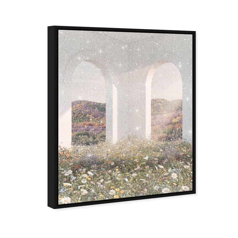 Sunlight Coming Through Print by Oliver Gal, 21"H x 25"W, Black Floater Frame