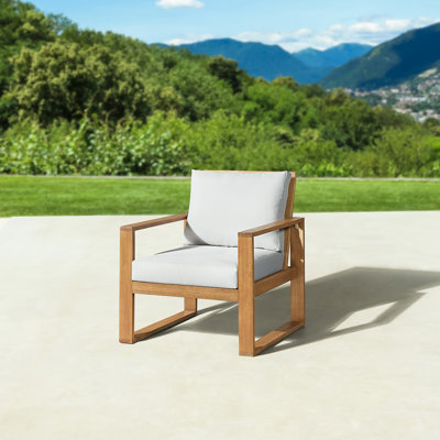 Chaise de patio avec coussins Grafton
