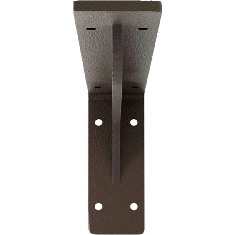 2"W x 14"D x 5 1/4"H Embrey Steel Bracket, Hammered Brown, 5.25" H x 2" W x 14" D, Hammered Brown