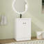 Meuble-lavabo sur pied simple 24 po avec comptoir en résine-292198562