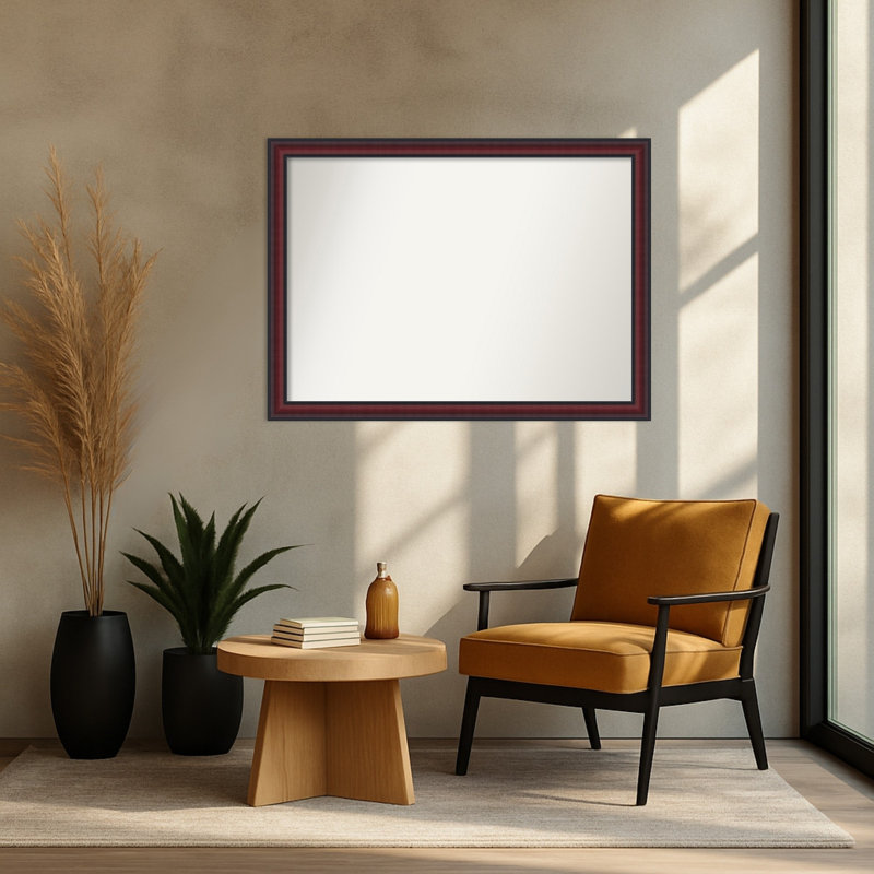 Miroir mural Dalat, 30,75 po x 41,75 po, Cerisier