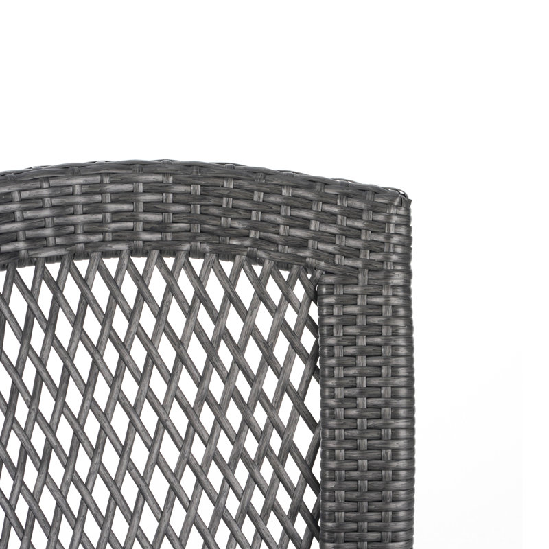 Chaise d'appoint empilable grise pour 2 personnes, Gris