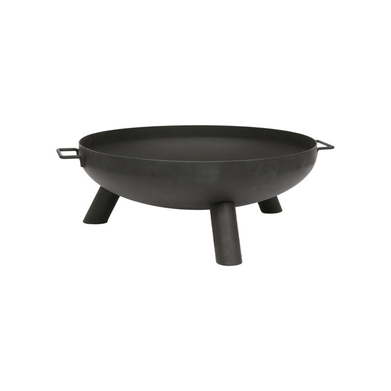 Hammer & Tongs - Round Iron Fire Pit, 27cm H x 66.5cm W x 59.5cm D