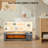 1800w Electric Baseboard Heater With Realistic 3d Flame, Remote Control, 12h Timer, Adjustable Thermostat, Quiet Portable Indoor Space Heater For Bedroom Home