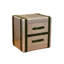 Buffet d'extérieur en aluminium de style industriel 23,62 po
