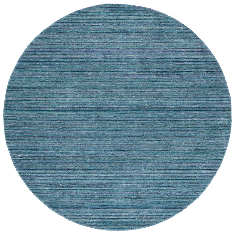 Tapis turquoise Elements 701, Rond 6 pi