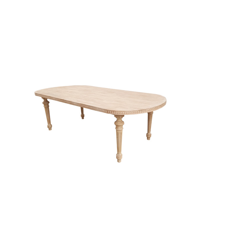 Aracele 96" Dining Table, White Wash