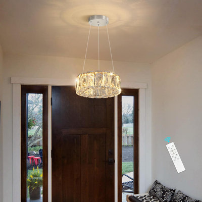 Modern Crystal Dimmable Ring Chandelier