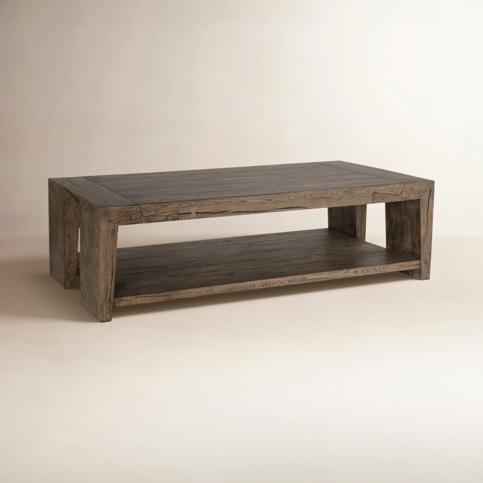 Alena 30" Reclaimed Oak Coffee Table, Brown