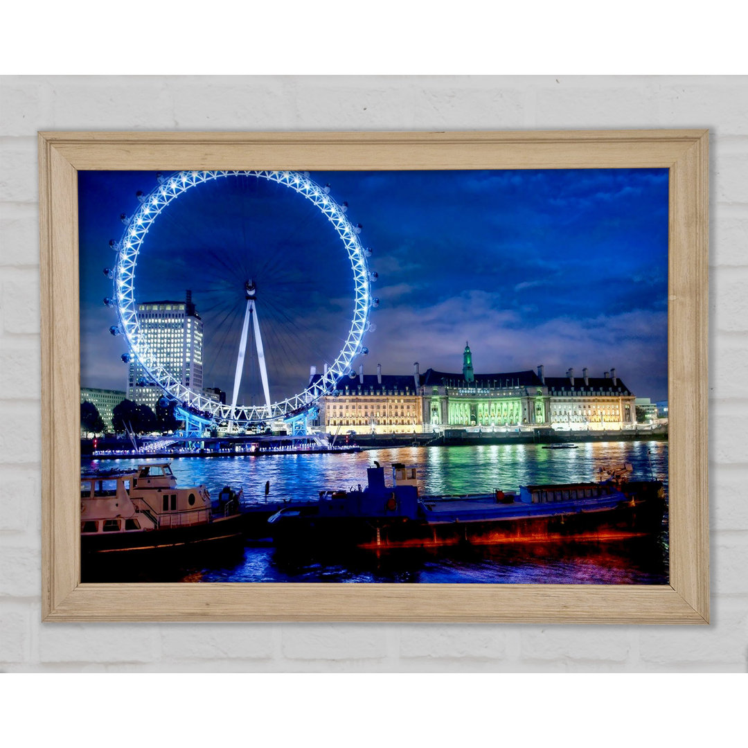 London-Eye Dusk - Druck