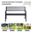 Banc de jardin extérieur, banc de patio