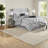 Modern Grey Tufted Bedding Sets, 7 Piece Full Comforter Set For Bedroom