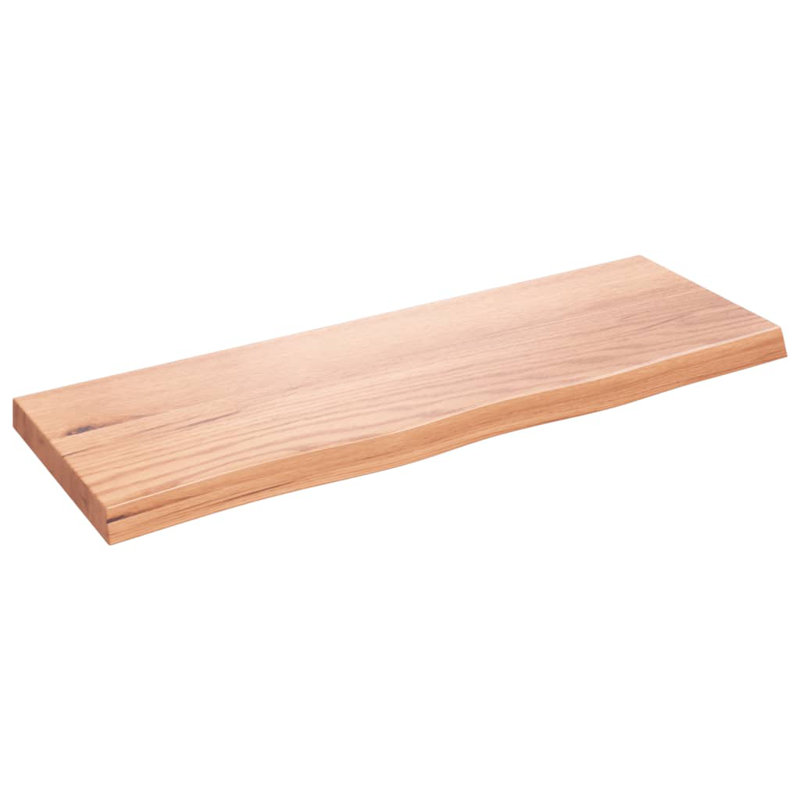Tablette flottante en bois massif Harvans, H 1,6 po x l 31,5 po x P 11,8 po