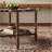 2-Tiered Coffee Table with Rattan