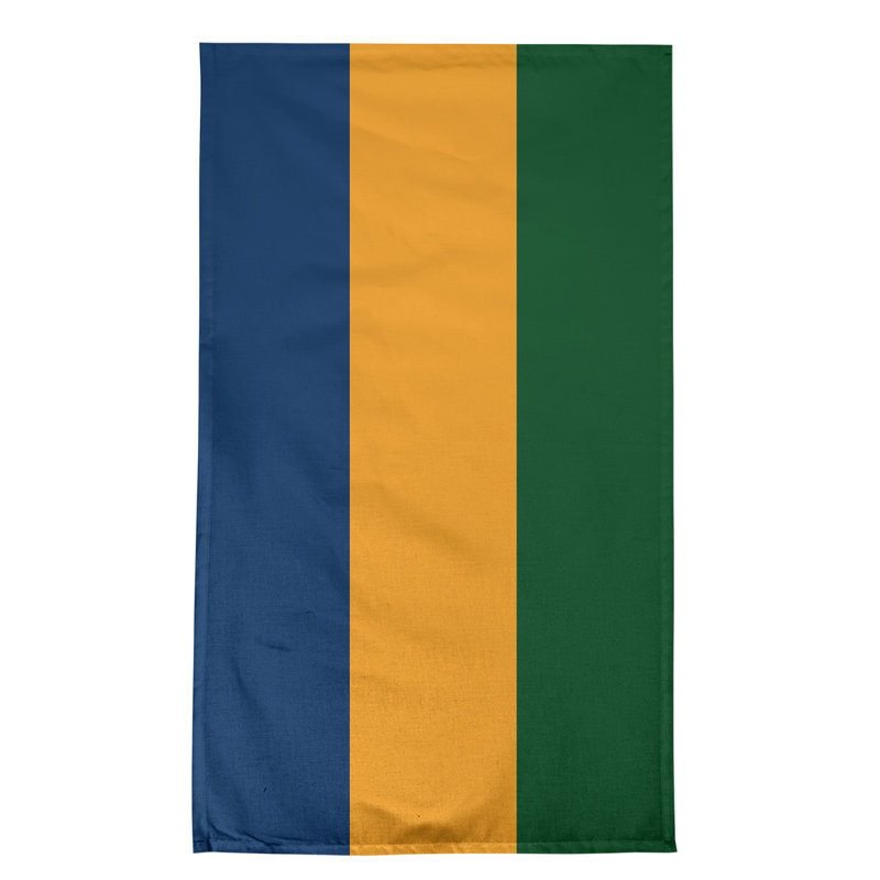 Stripe Tea Towel Kitchen Towel, Cotton Blend, Navy/Gold/Green Utah Basketball