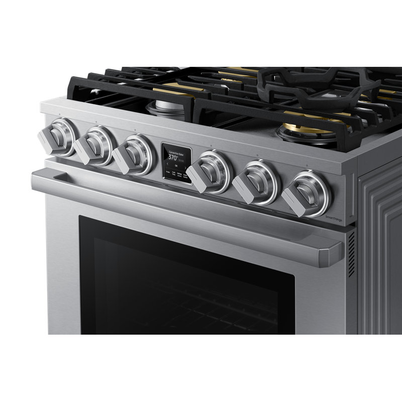 30" Pro-Range 4 Burners, Transitional, Silver, NG/LP, Dual Fuel