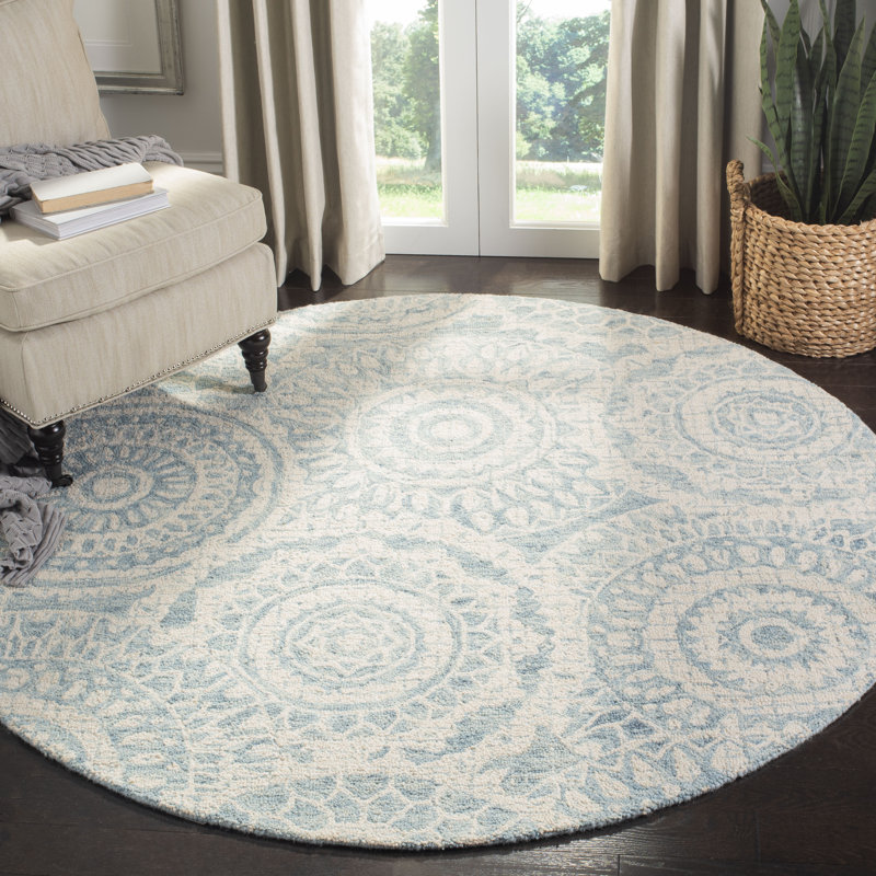 Salerna Hand Tufted Wool Rug, Round 6'