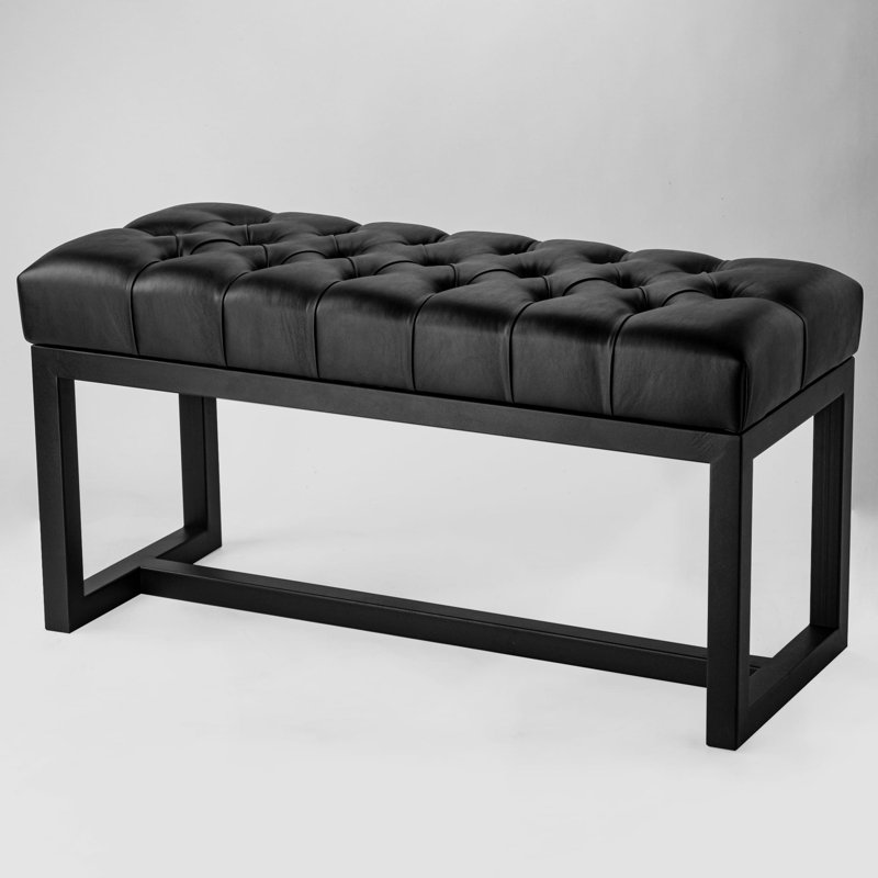 Evangelo Faux Leather Upholstered Bench, H50 x W45 x D35cm