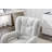 Teddy Fabric 360 Swivel Home Office Chair With Gold Metal Base And Universal Wheels,Ivory